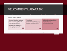 Tablet Screenshot of adara.dk